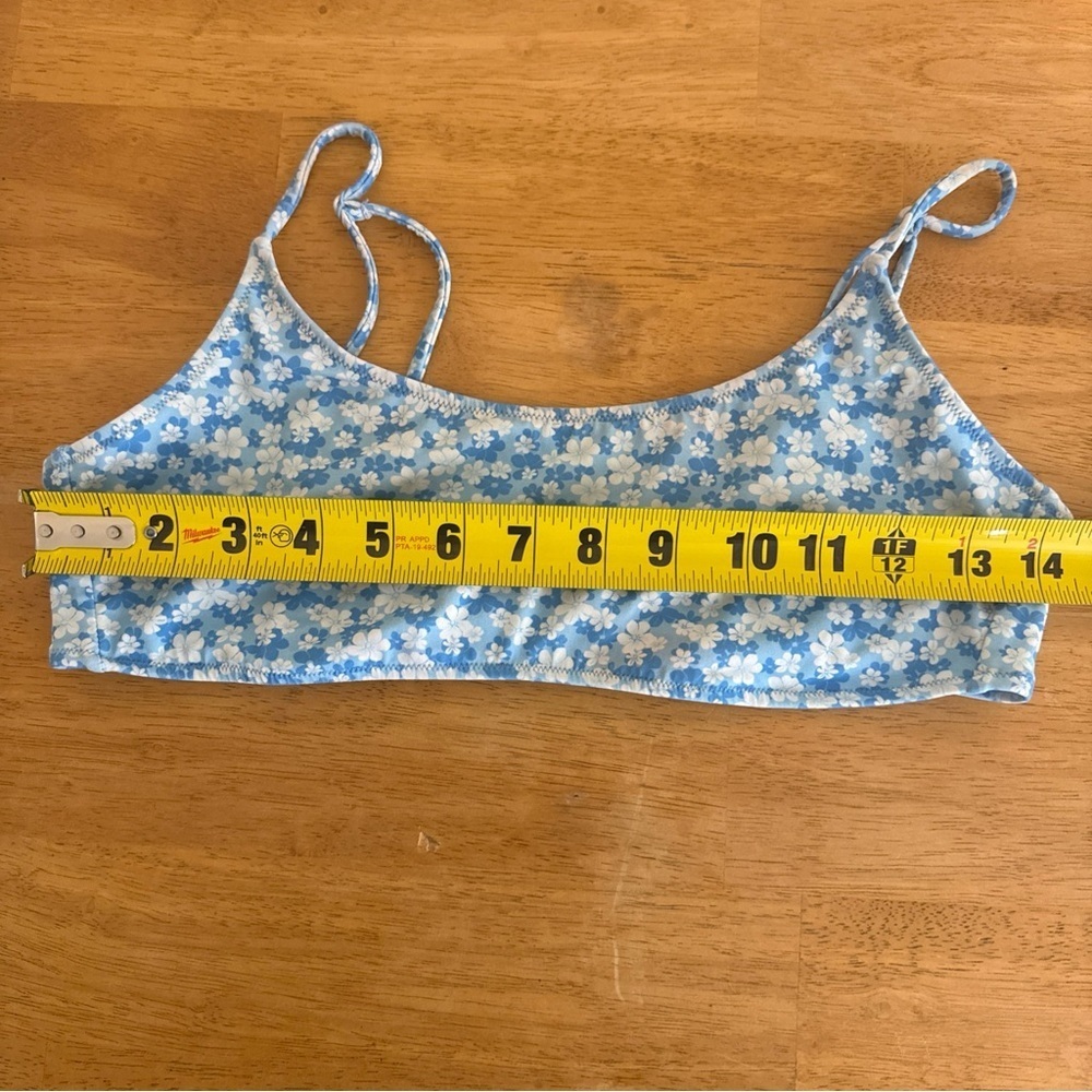Aerie PacSun Bikini Tops Bundle Medium Floral Stripes S - Picture 7 of 8